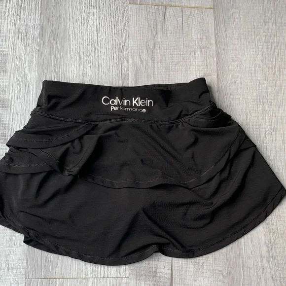 Calvin Klein Black Layered Sport Mini Skort, size XS. - Picture 11 of 14